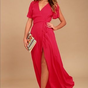 Lulu’s Wrap Maxi Dress